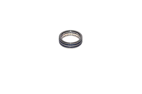 925 sterling silver men’s ring, blue stone men’s band, sterling silver wedding band, modern men’s jewelry, Blue Titan ring.