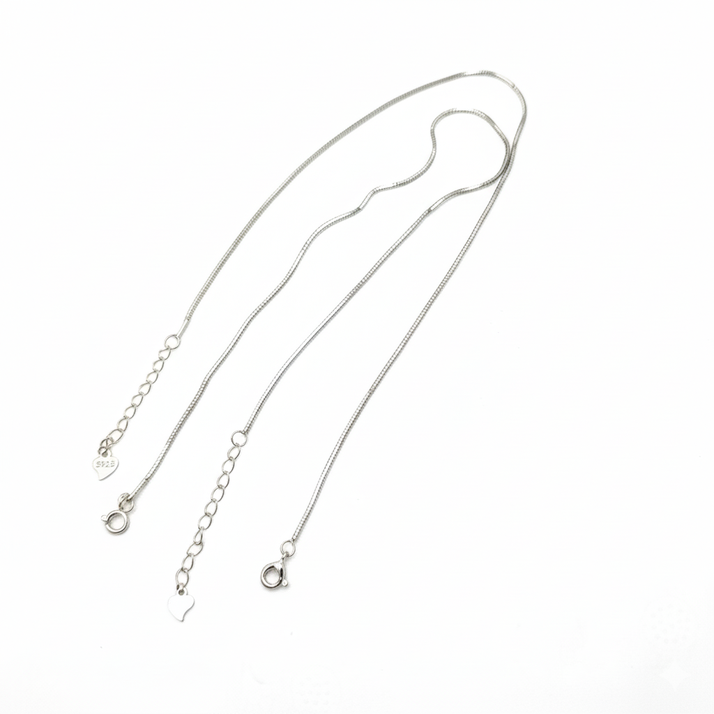 Madhisha Silvers women's adjustable sterling silver anklet set (2 pieces) with studded heart and circle charms.
