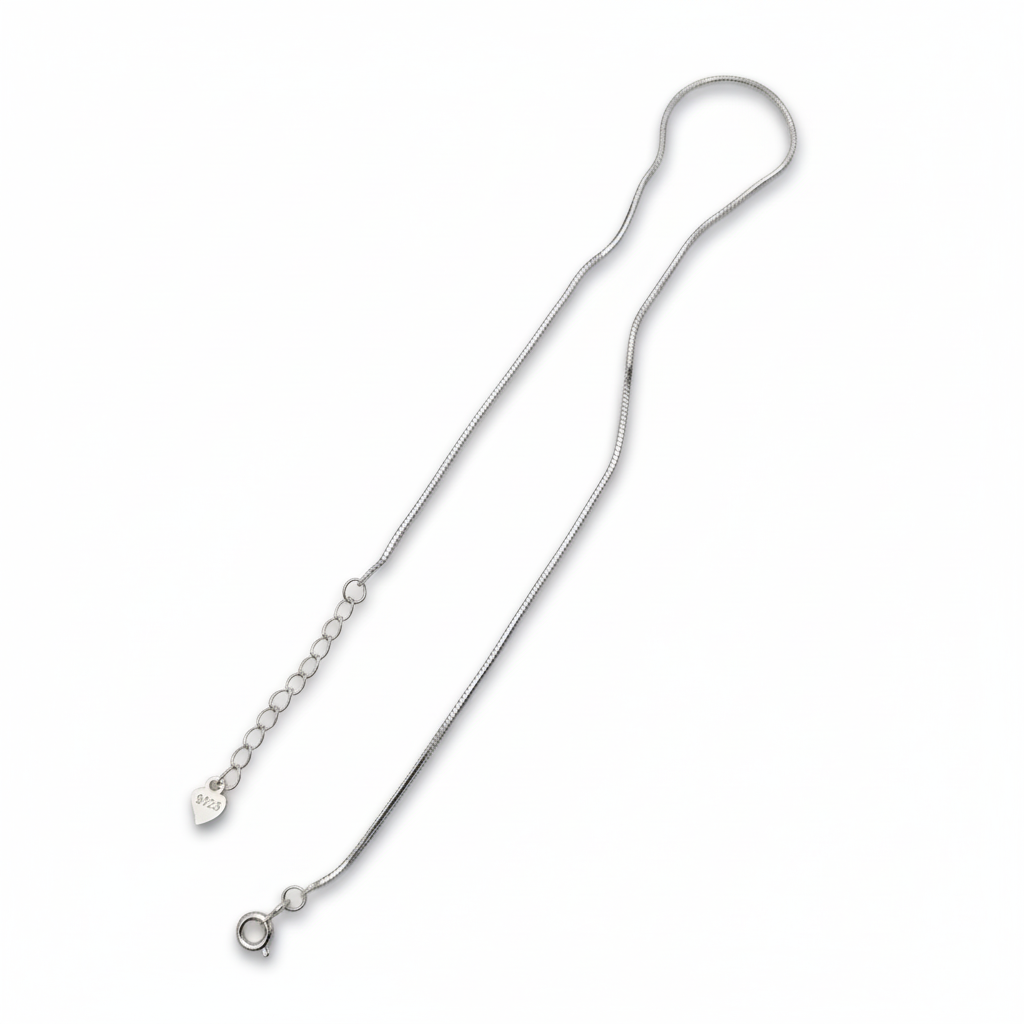 Pair of silver payal with beads, Zircon stone charms, and extension chain.