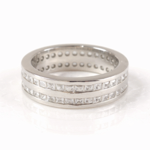 925 Sterling Silver Men's Ring "White Titan" Indian Size 21.